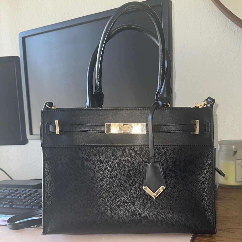 ALDO Elegant Black Leather Handbag